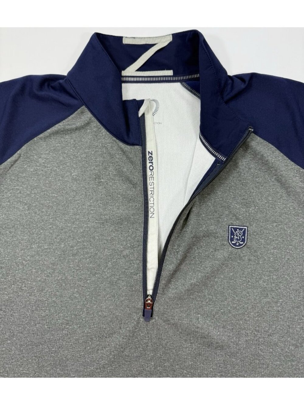 Zero Restriction Mens 1/4 Zip Pullover Brook Hollow Golf Club Texas Size 2XL